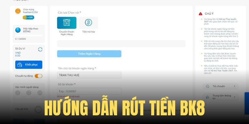 Hướng dẫn rút tiền siêu tốc với 2 hình thức hiện đại