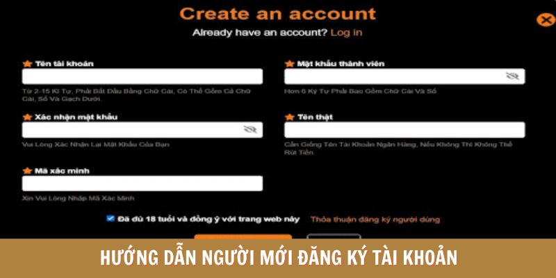 Hướng dẫn sign up chi tiết